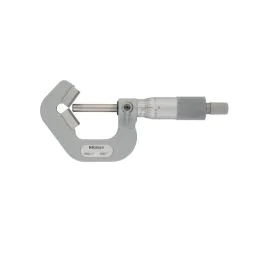 Mitutoyo 114-135 Five-Flute V-Anvil Micrometer, Range 0.09-1", Graduation 0.0001"