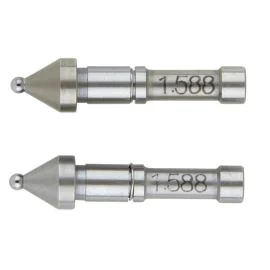 Mitutoyo 124-804 Gear Tooth Micrometer Ball Anvil and Spindle Tip, ø1.588 mm