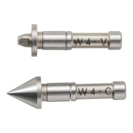 Mitutoyo 126-814 Screw Thread Micrometer Anvil and Spindle Tip, 55° Whitworth, 32 - 24 TPI