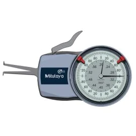 Mitutoyo 209-351 Coolant Proof Inside Dial Caliper Gauge, Range 0.2-0.6", Graduation 0.0002", Reach 35mm