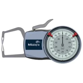 Mitutoyo 209-450 Coolant Proof Outside Dial Caliper Gauge, Range 0-0.4", Graduation 0.0002", Reach 35mm