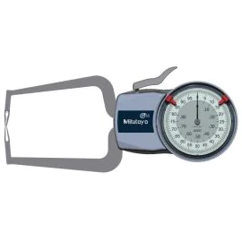 Mitutoyo 209-455 Coolant Proof Outside Dial Caliper Gauge, Range 0-0.8", Graduation 0.0005", Reach 81mm