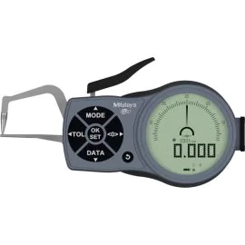 Mitutoyo 209-943 Digimatic Coolant Proof Outside Caliper Gauge, Range 0-10mm, Resolution 0.001mm, Reach 36mm