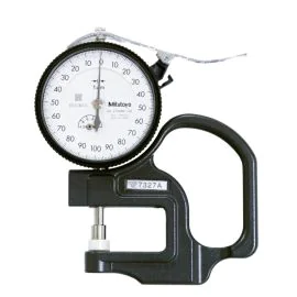 Mitutoyo 7327A Dial Thickness Gauge, Range 0-1mm, Graduation 0.01mm, Throat Depth 30mm