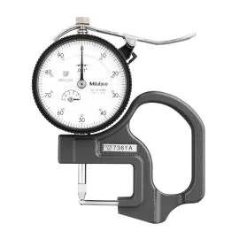 Mitutoyo 7361A Dial Tube Thickness Gauge, Range 0-0.5", Graduation 0.001"