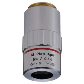 Mitutoyo 378-802-12 M Plan Apo 5X Objective, NA 0.14, WD 34.0mm