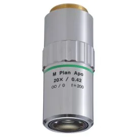 Mitutoyo 378-804-3 M Plan Apo 20X Objective, NA 0.42, WD 20.0mm