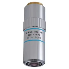Mitutoyo 378-814-4 M Plan Apo HR 50X Objective, NA 0.75, WD 5.2mm