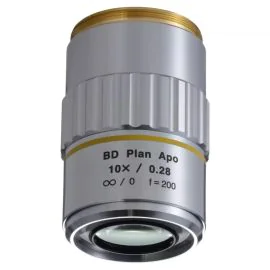 Mitutoyo 378-833-7 BD Plan Apo 10X Objective, NA 0.28, WD 34mm