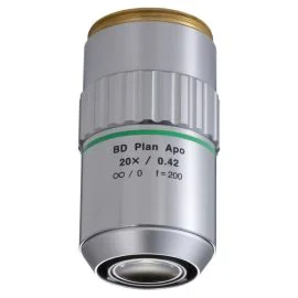 Mitutoyo 378-834-7 BD Plan Apo 20X Objective, NA 0.42, WD 20mm