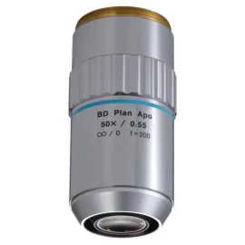 Mitutoyo 378-835-7 BD Plan Apo 50X Objective, NA 0.55, WD 13mm