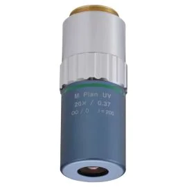Mitutoyo 378-837-8 M Plan UV 20X Objective, NA 0.37, WD 15mm