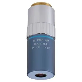 Mitutoyo 378-838-8 M Plan UV 50X Objective, NA 0.41, WD 12mm
