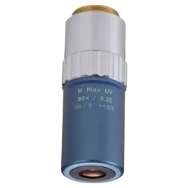 Mitutoyo 378-839-5 M Plan UV 80X Objective, NA 0.55, WD 10mm