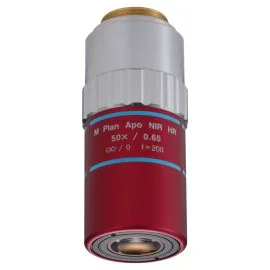 Mitutoyo 378-863-5 M Plan Apo NIR HR 50X Objective, NA 0.65, WD 10mm