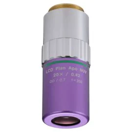 Mitutoyo 378-890-8 LCD Plan Apo NUV 20X Objective, NA 0.40, WD 16.96mm