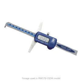Moore & Wright MW170-20DH Digital Depth Gauge with Hook, Range 0-200mm, Resolution 0.01mm