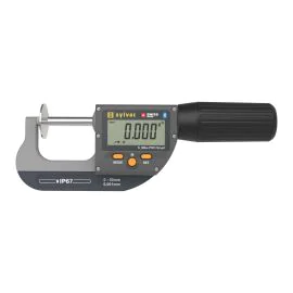 Sylvac 803-0313 S_Mike PRO Smart Disc Micrometer, Range 0-30mm, Resolution 0.001mm, IP67, Bluetooth