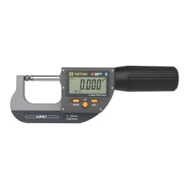 Sylvac 803-0314 S_Mike PRO Smart Flat/Spherical Anvil Micrometer, Range 0-30mm, Resolution 0.001mm, IP67, Bluetooth