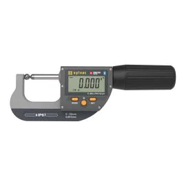 Sylvac 803-0315 S_Mike PRO Smart Spherical Anvil Micrometer, Range 0-30mm, Resolution 0.001mm, IP67, Bluetooth