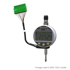 Sylvac 805-7501 S_Dial WORK PLC Digital Indicator, Range 25mm, Resolution 0.001mm, IP67, PLC/RS485
