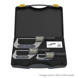 Sylvac 903-1300 S_Mike PRO Digital Micrometer Set, Range 0-102mm, 3 Pieces, USB/RS232 Output