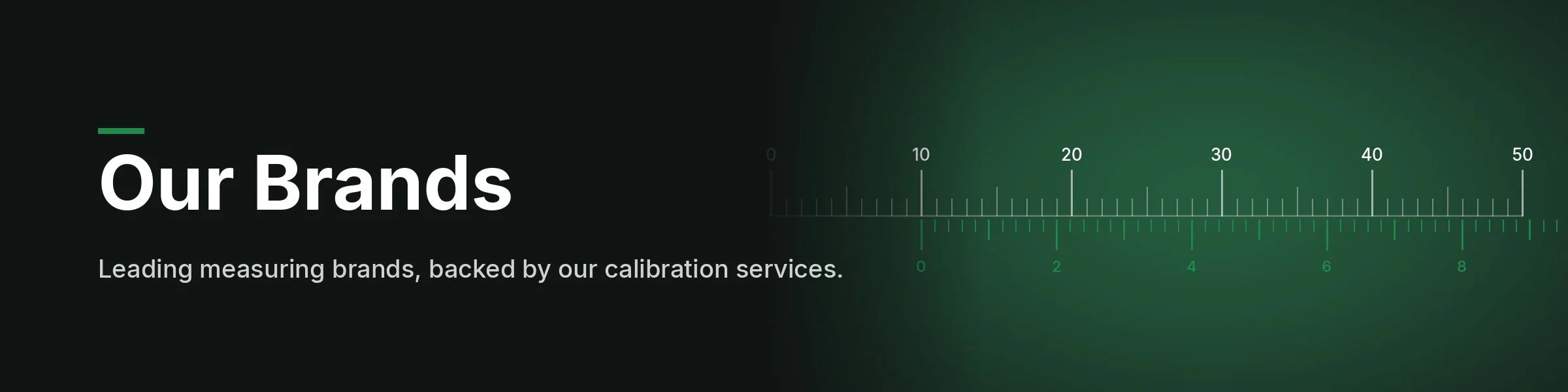 Our Brands: leading measuring brands, backed by our UKAS calibration